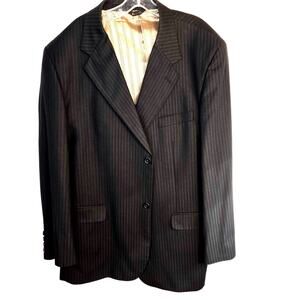 Mario Rossi 48L Men's Blazer Gray Suit Coat Sport Jacket 2 Buttons 48 Long